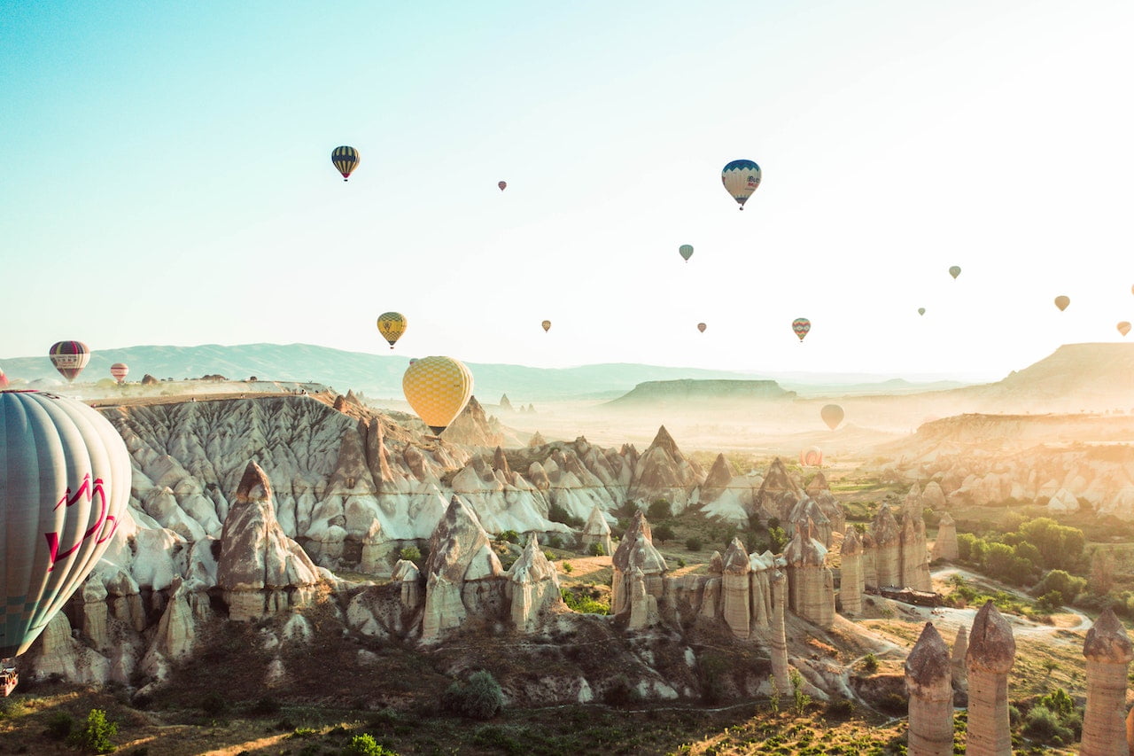 Kapadokya’ya bu yıl da turist akını oldu